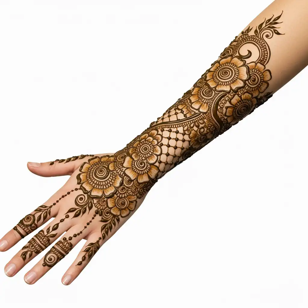 Full hand mehndi design 141 Full hand mehndi design 141