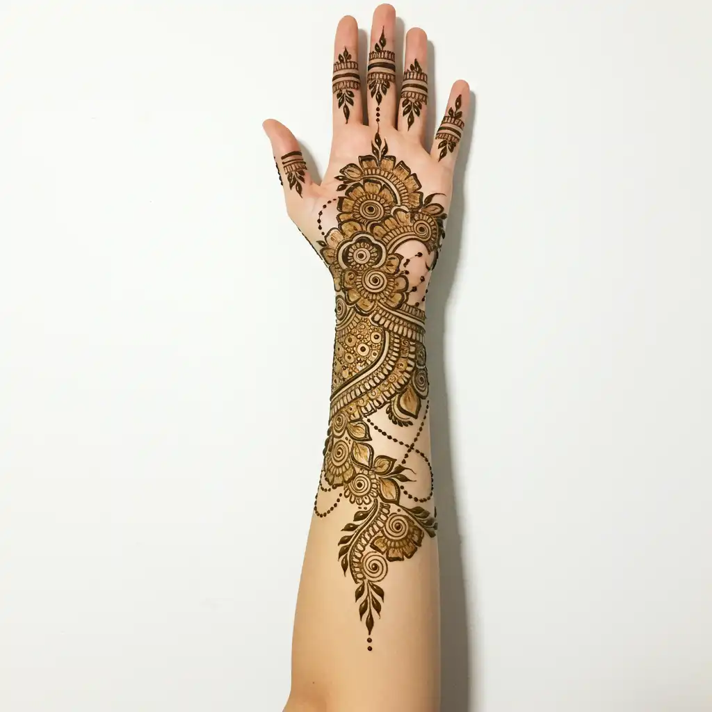 Full hand mehndi design 144 Full hand mehndi design 144