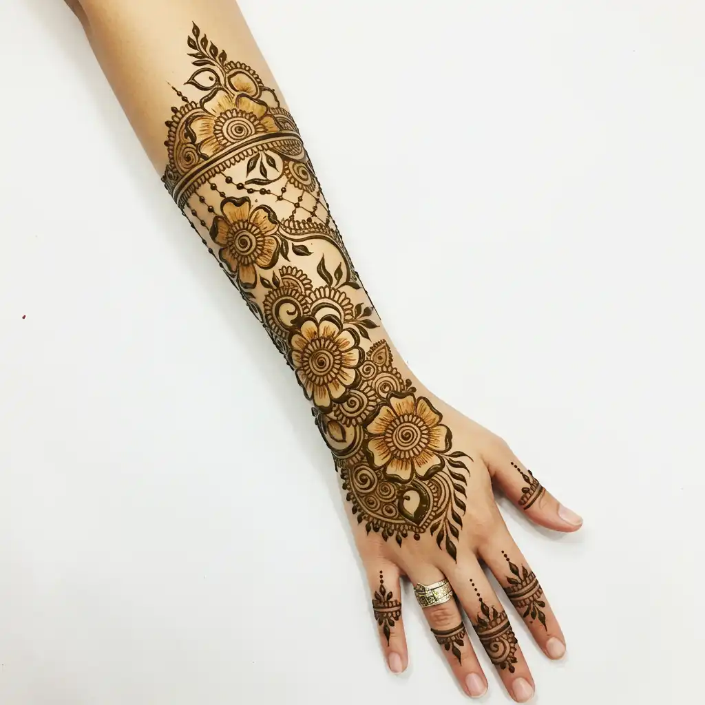 Full hand mehndi design 147 Full hand mehndi design 147