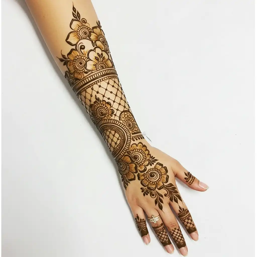 Full hand mehndi design 157 Full hand mehndi design 157
