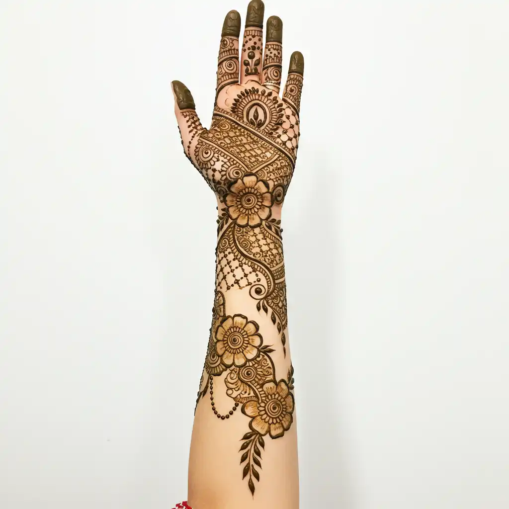 Full hand mehndi design 161 Full hand mehndi design 161