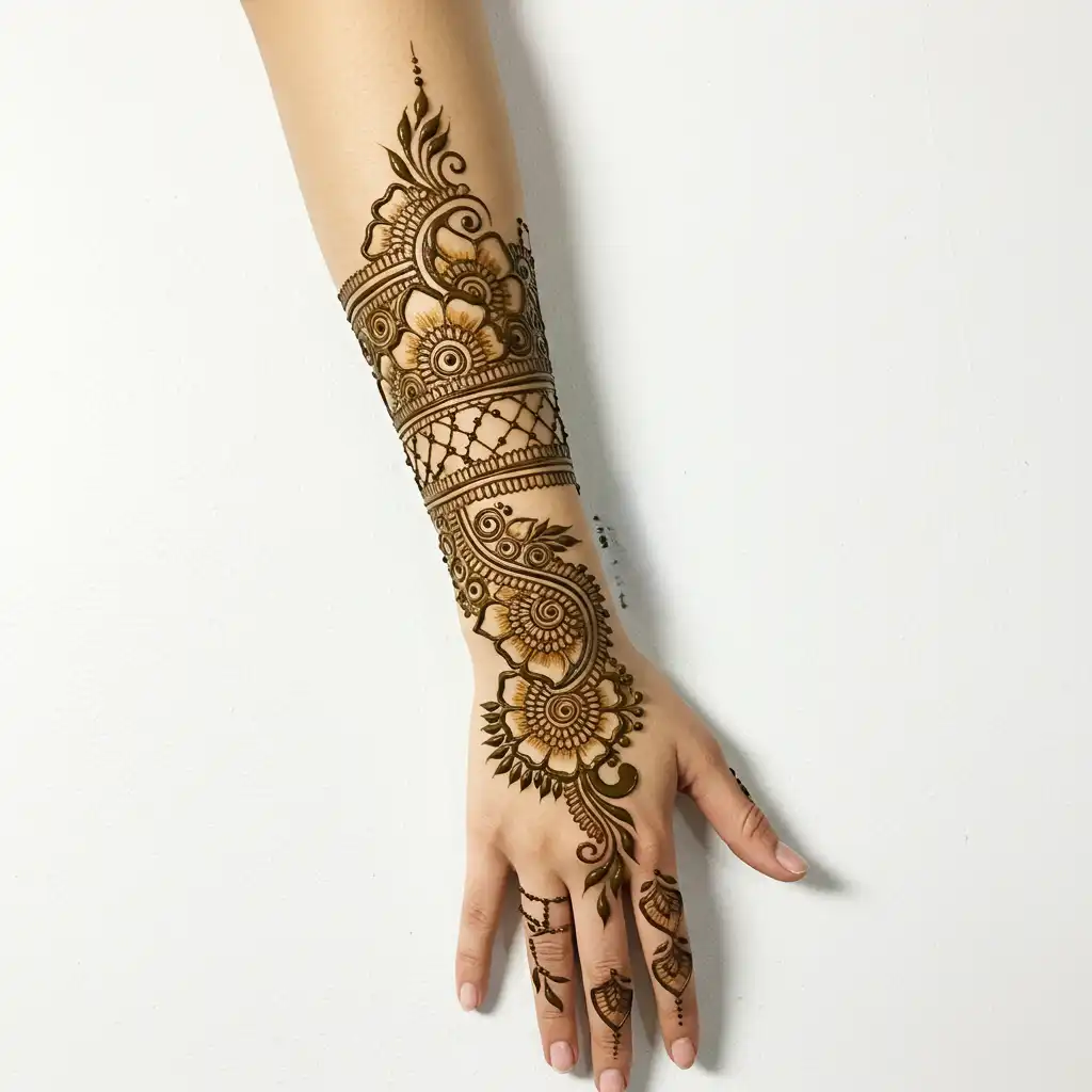 Full hand mehndi design 162 Full hand mehndi design 162