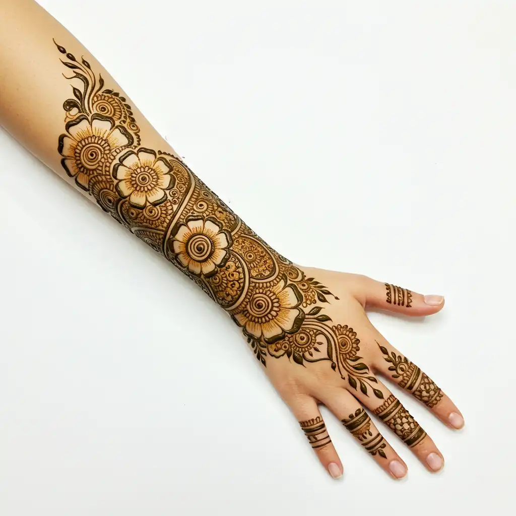 Full hand mehndi design 163 Full hand mehndi design 163