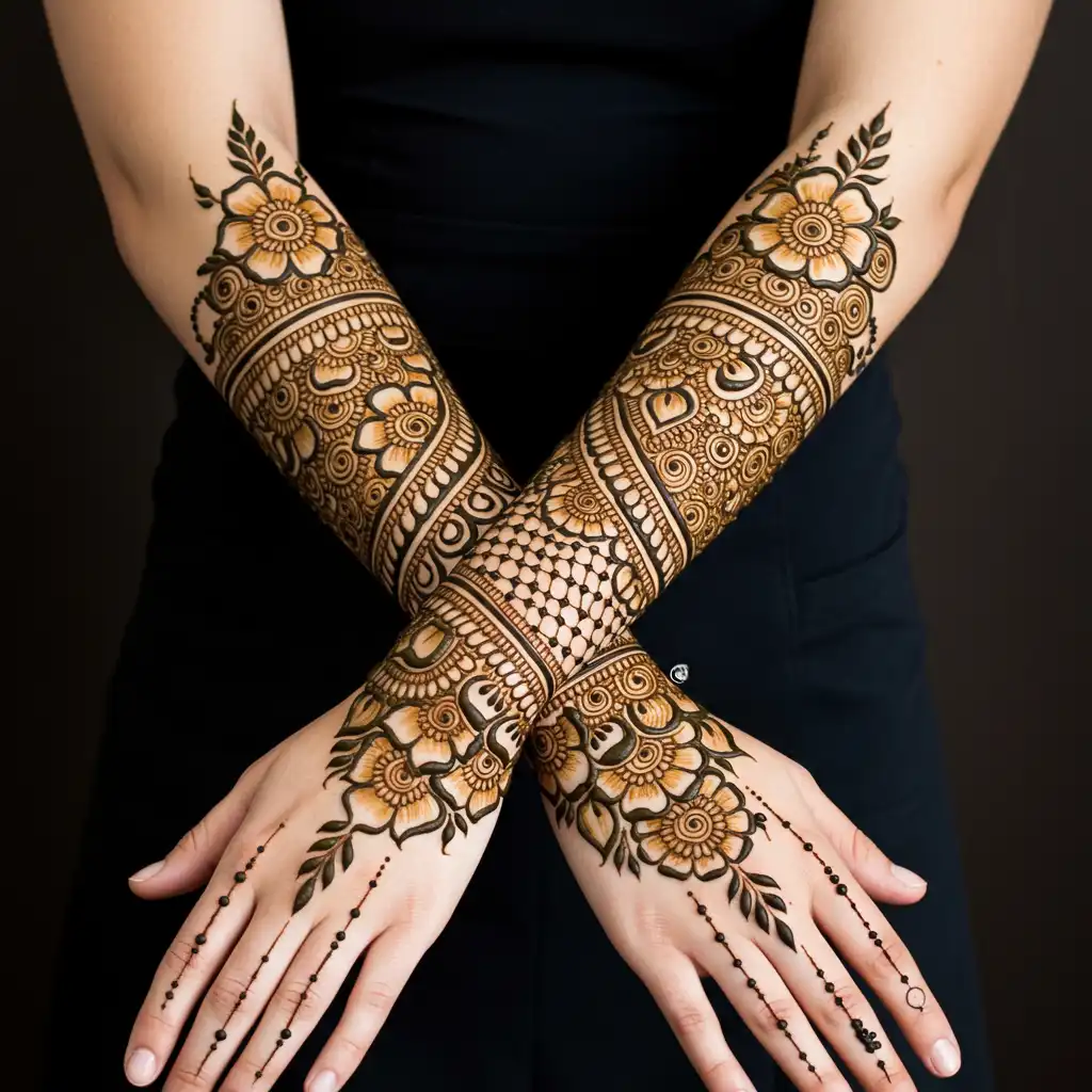 Full hand mehndi design 169 Full hand mehndi design 169