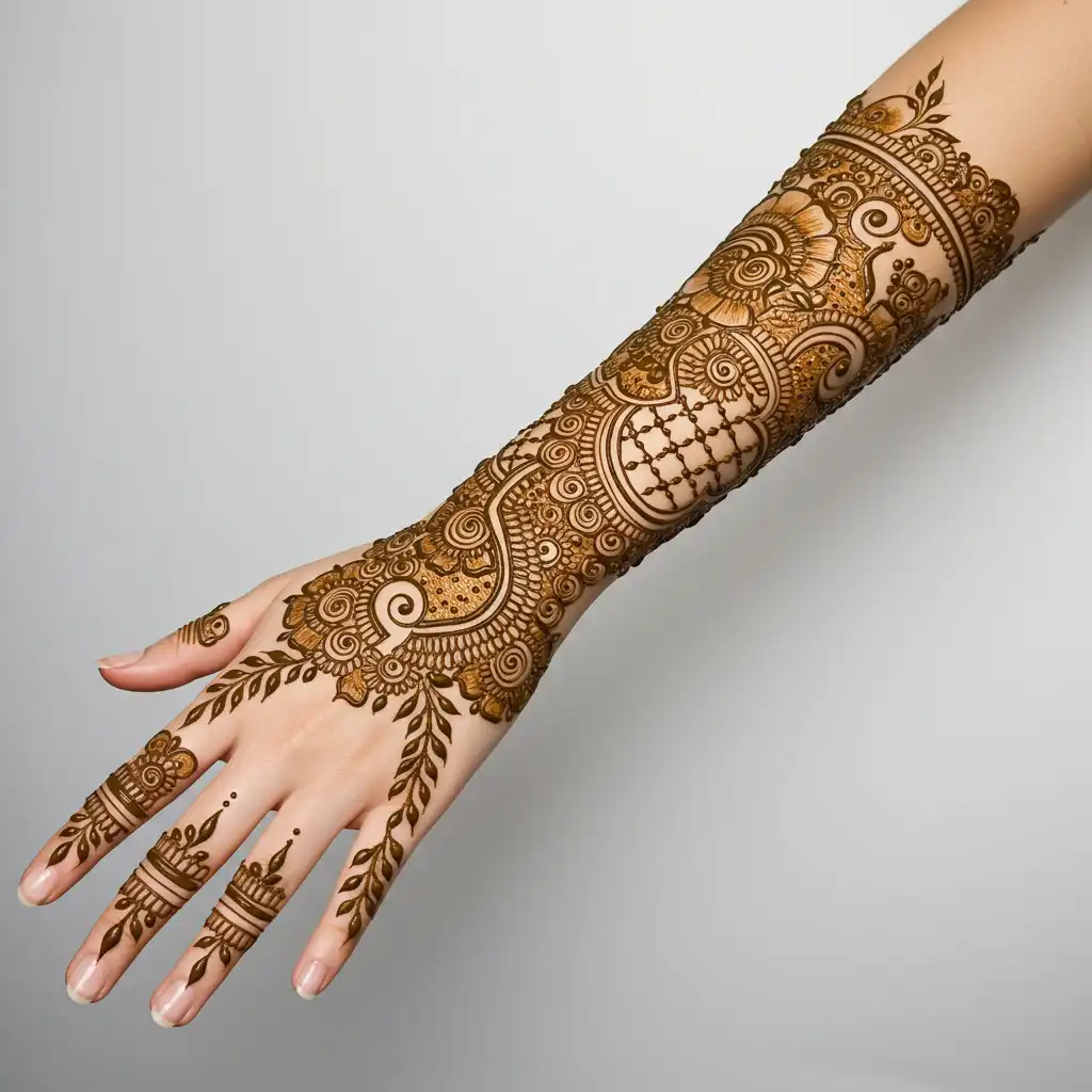Full hand mehndi design 170 Full hand mehndi design 170