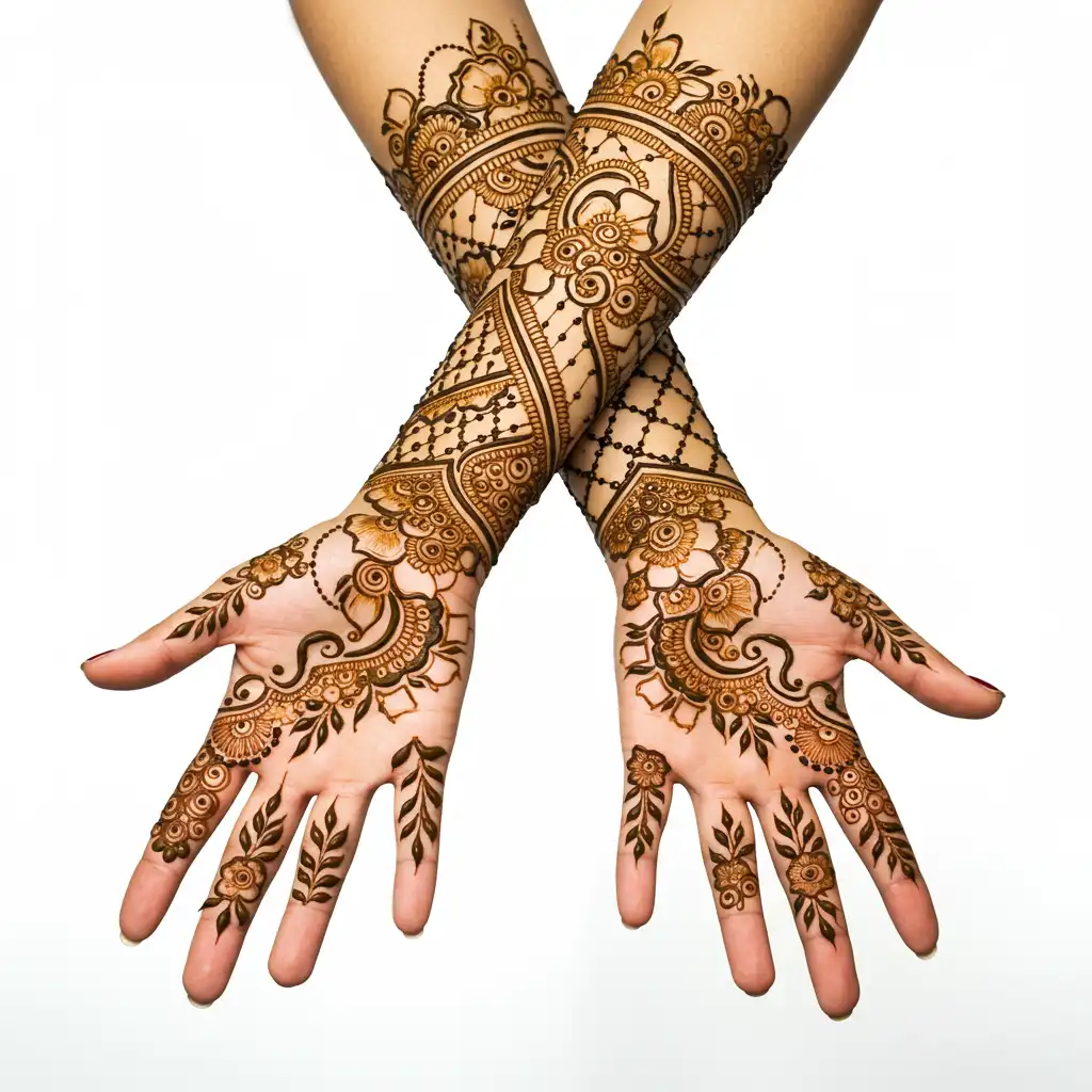Full hand mehndi design 173 Full hand mehndi design 173