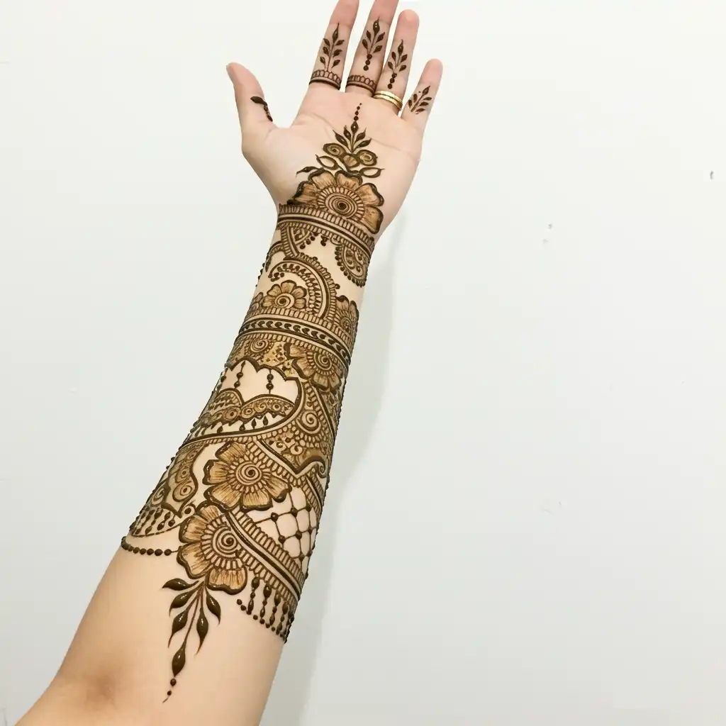 Full hand mehndi design 174 Full hand mehndi design 174