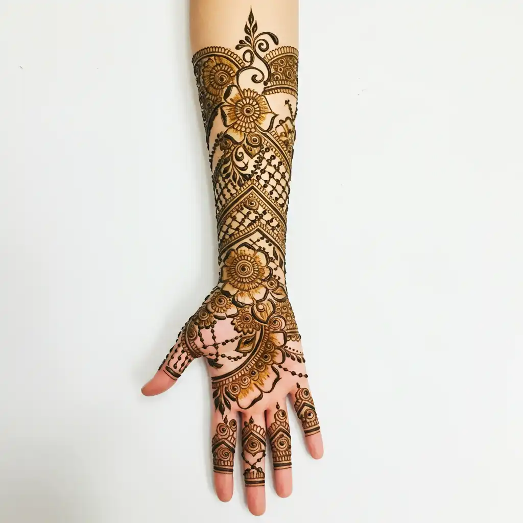 Full hand mehndi design 178 Full hand mehndi design 178