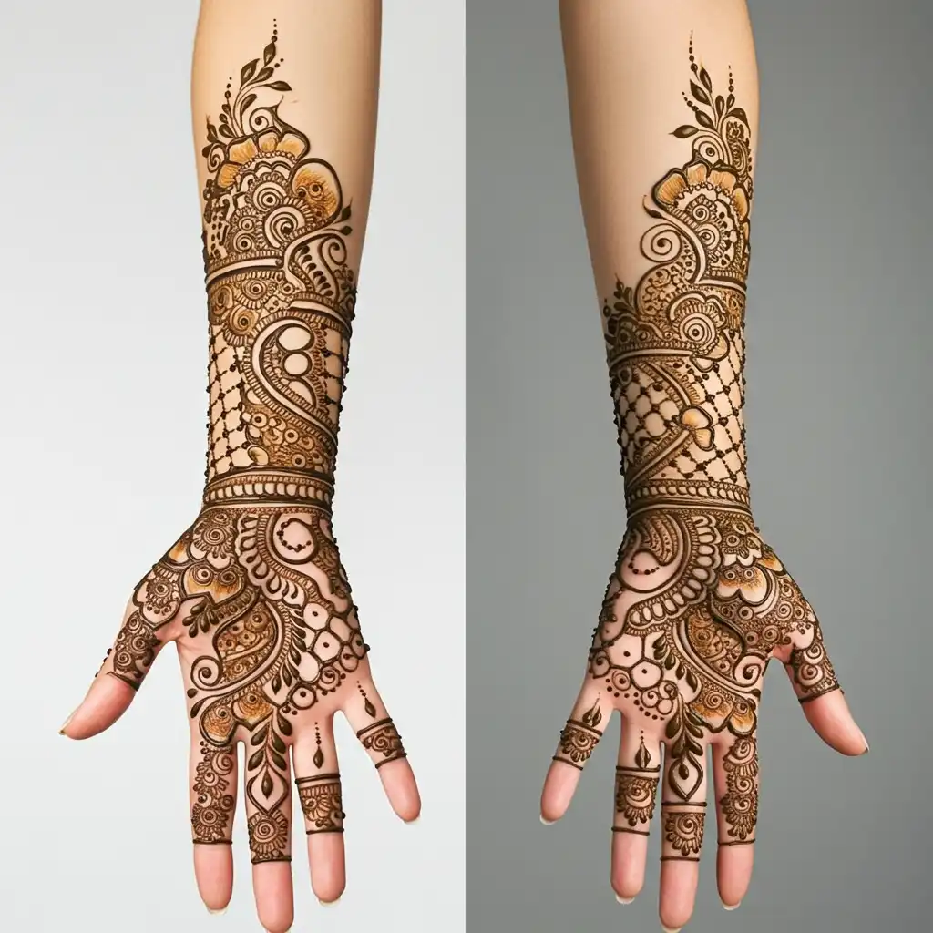 Full hand mehndi design 179 Full hand mehndi design 179