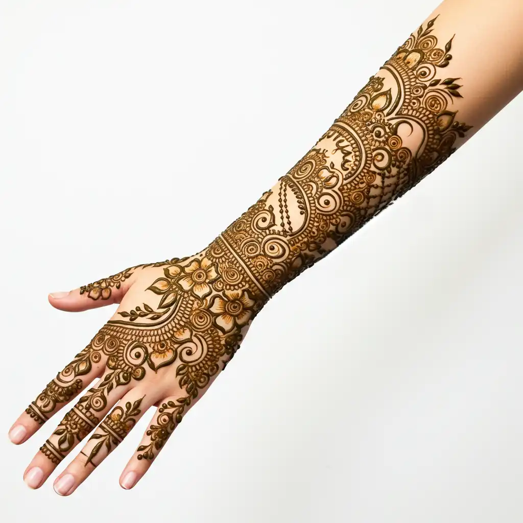 Full hand mehndi design 180 Full hand mehndi design 180