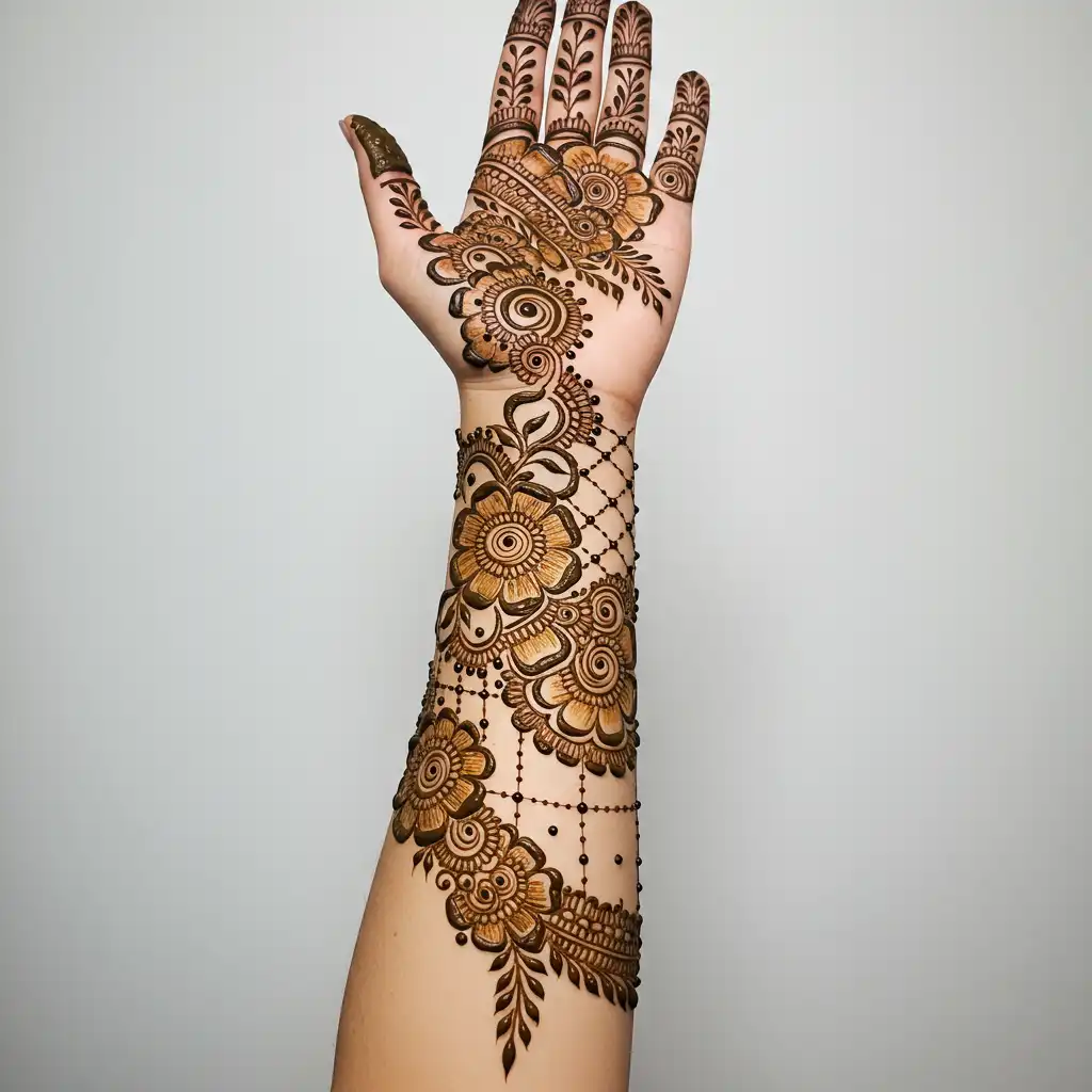 Full hand mehndi design 22 Full hand mehndi design 22