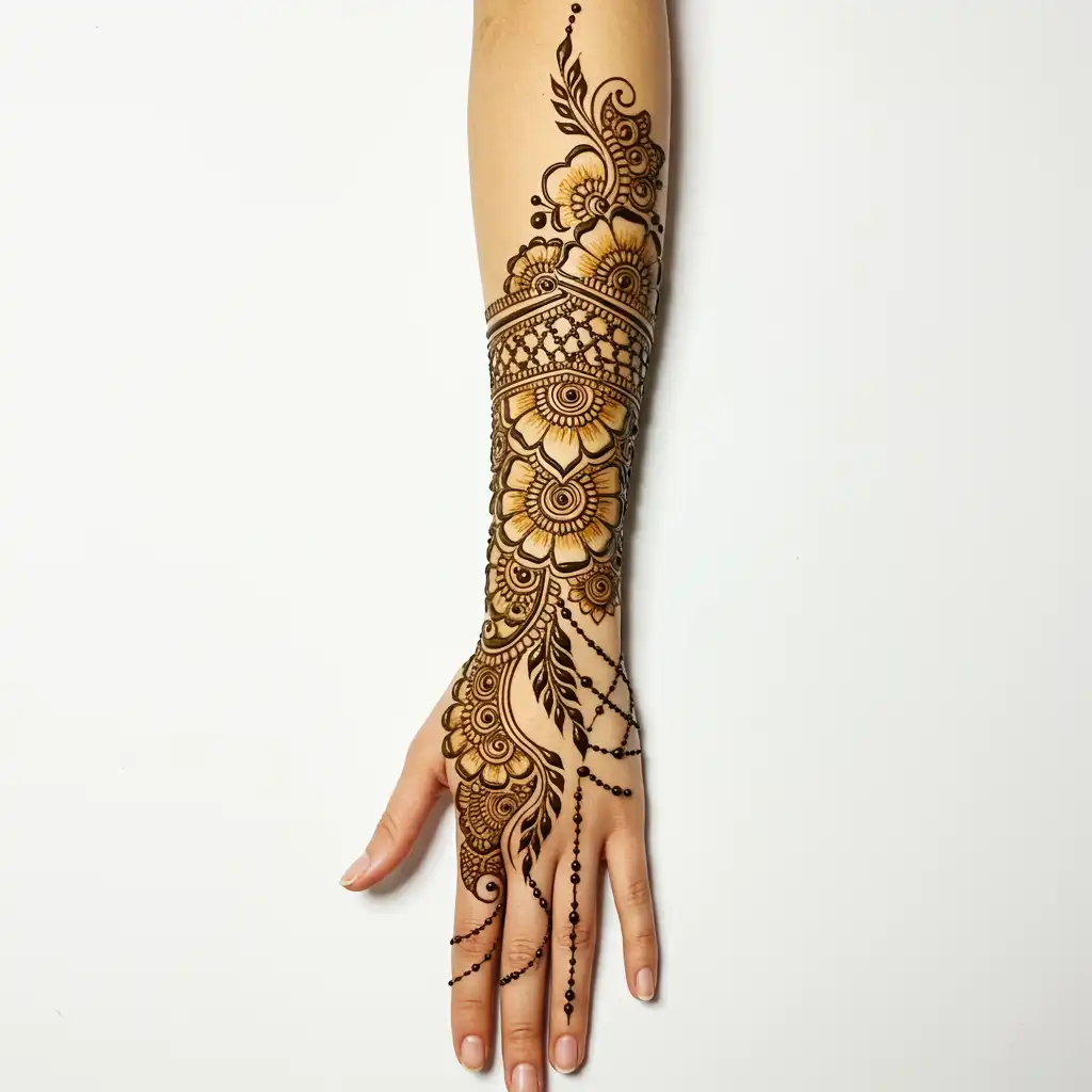 Full hand mehndi design 23 Full hand mehndi design 23
