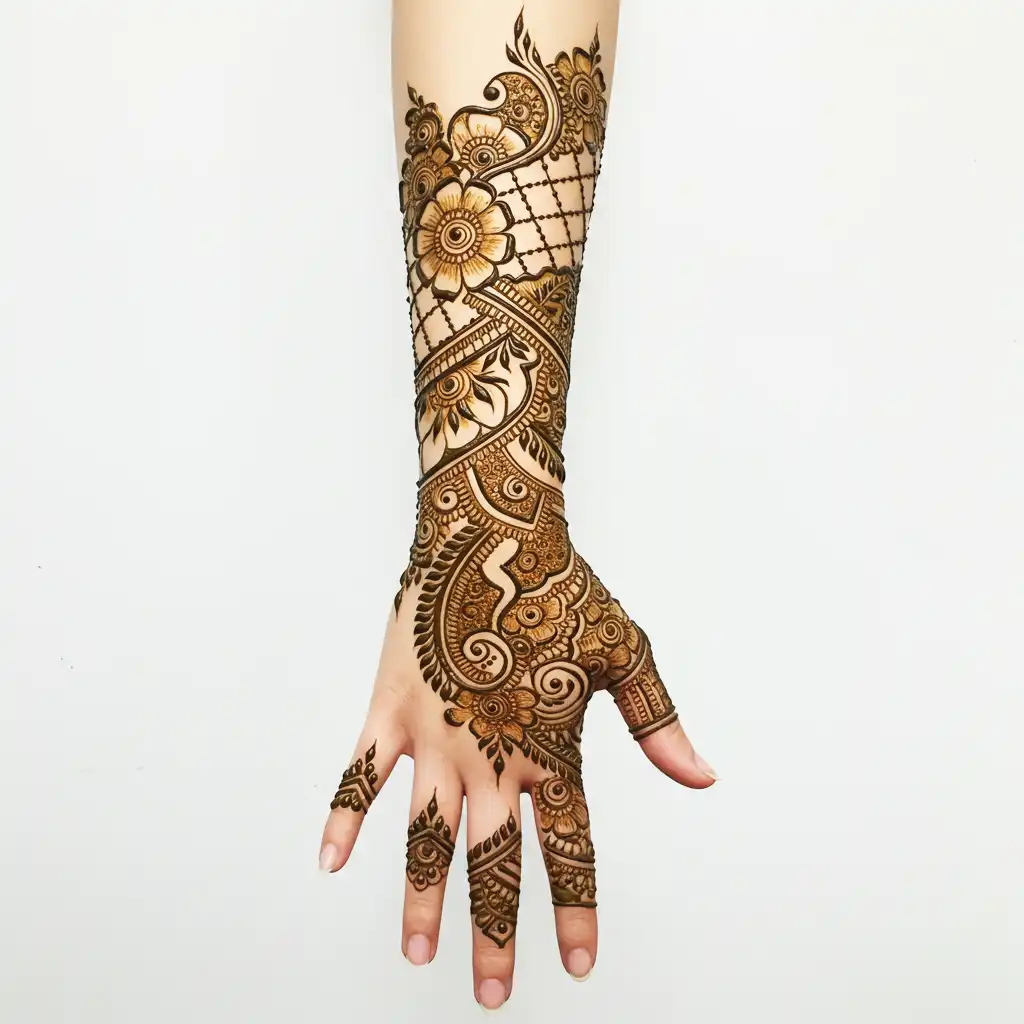 Full hand mehndi design 24 Full hand mehndi design 24