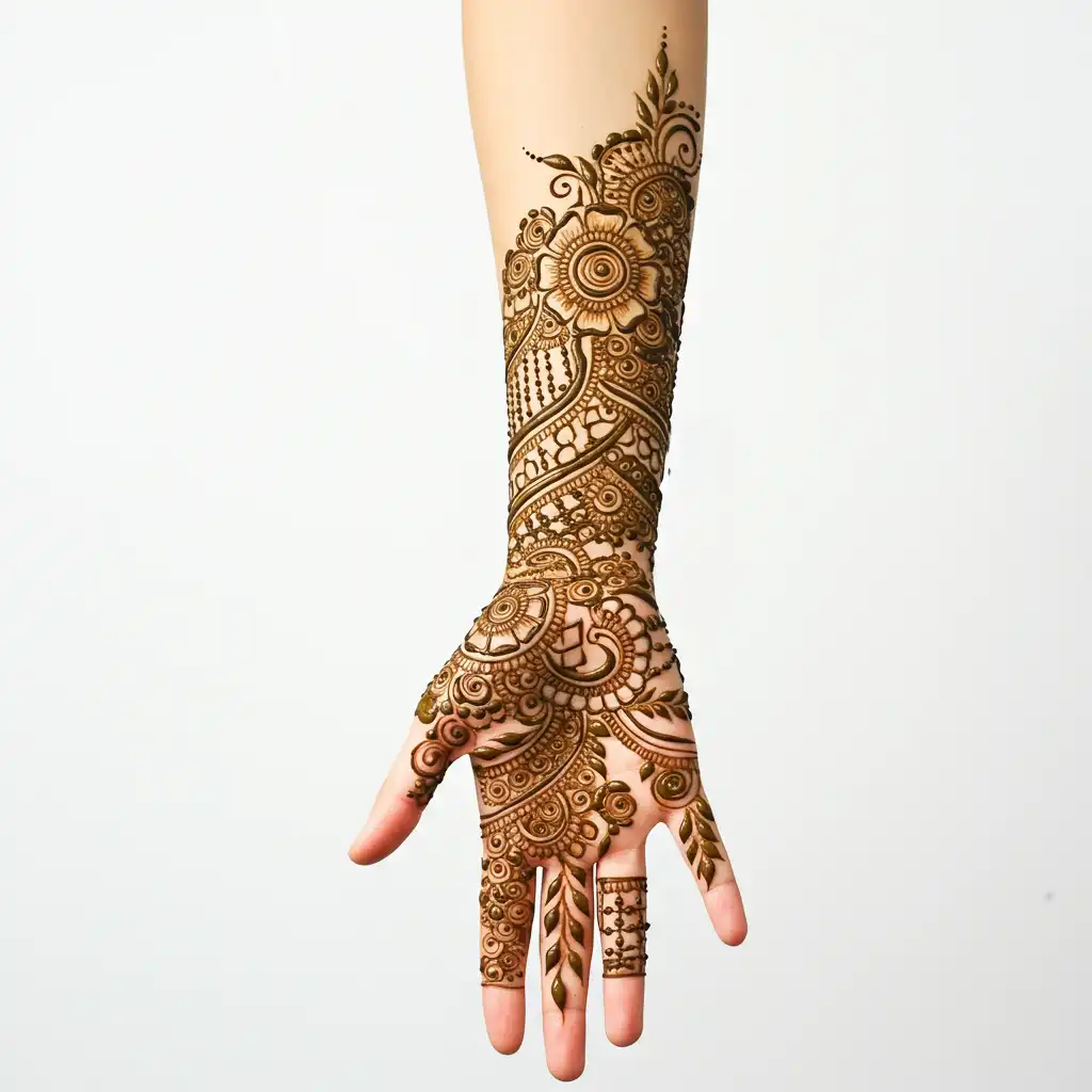 Full hand mehndi design 25 Full hand mehndi design 25