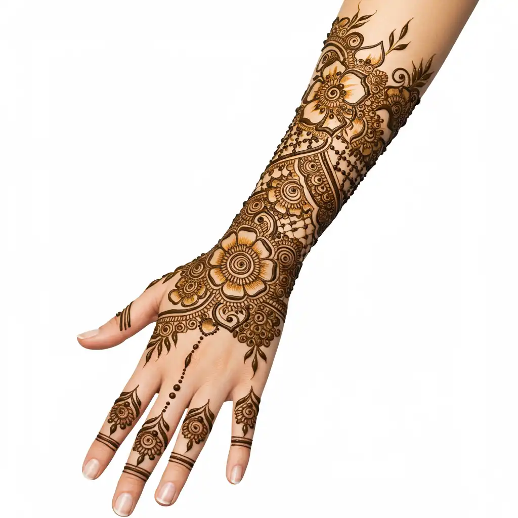 Full hand mehndi design 26 Full hand mehndi design 26