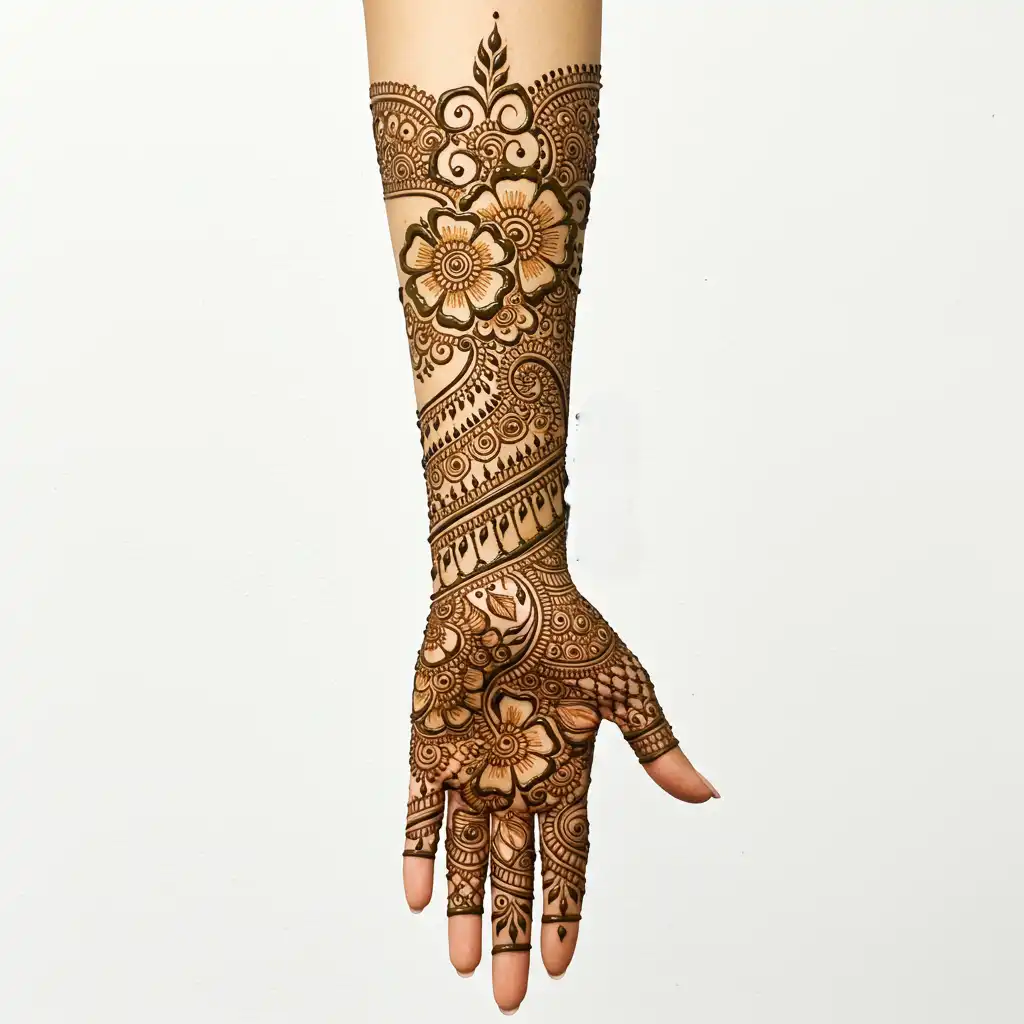 Full hand mehndi design 28 Full hand mehndi design 28