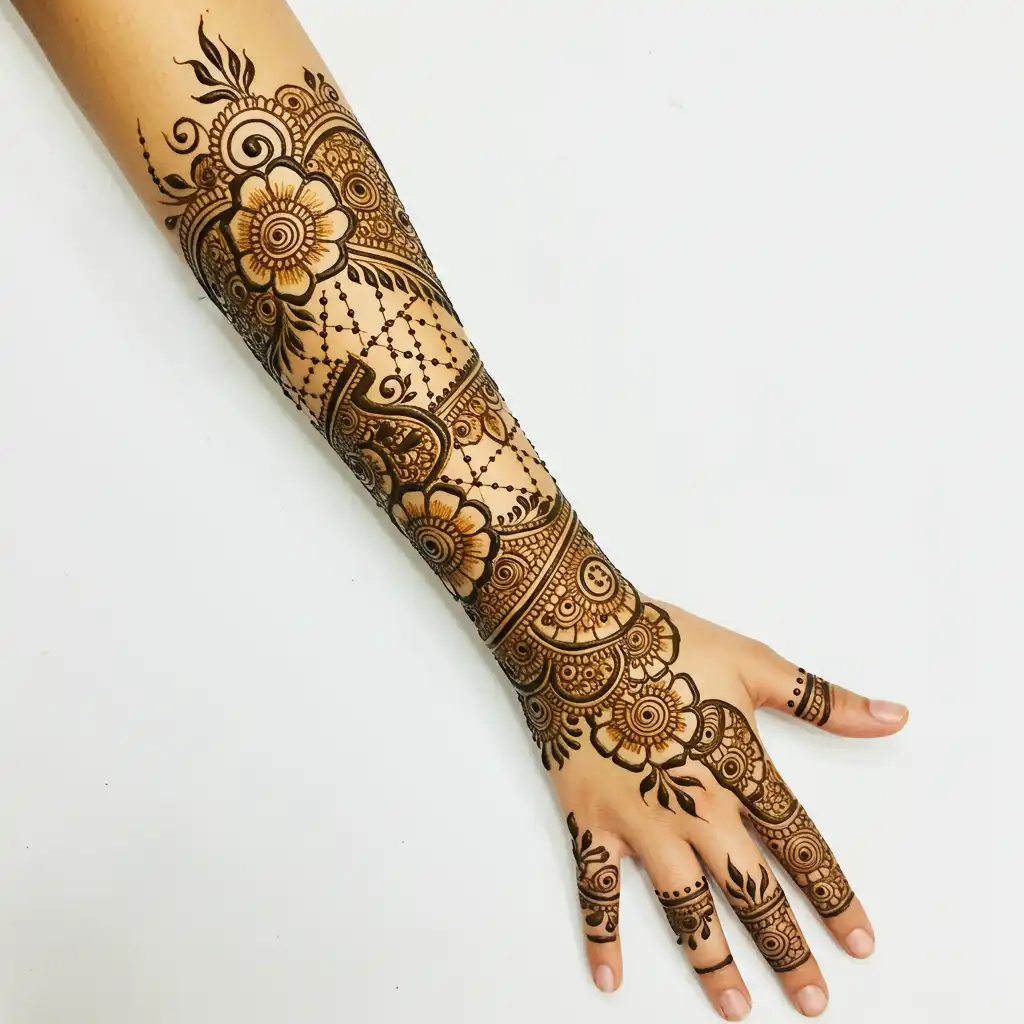 Full hand mehndi design 30 Full hand mehndi design 30