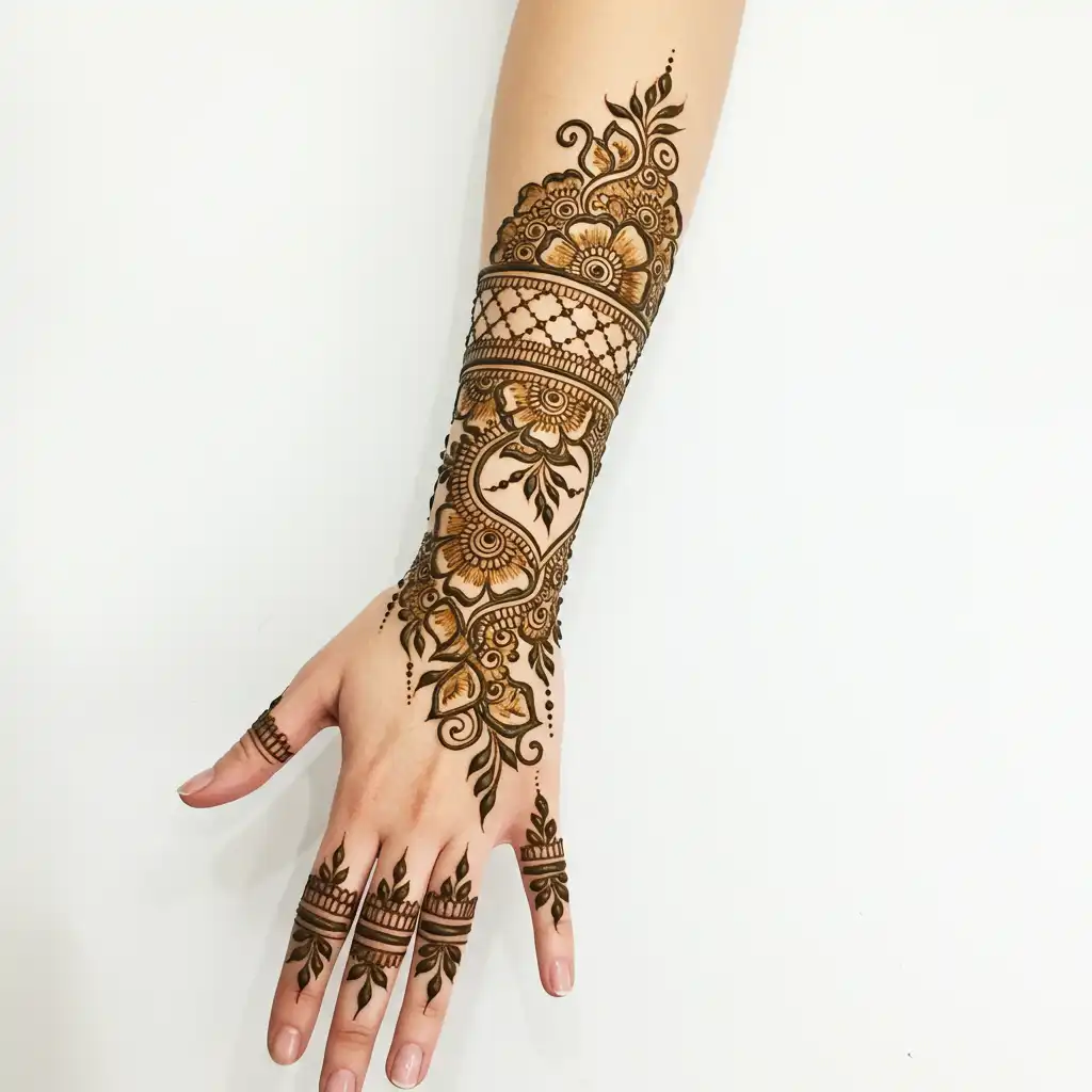 Full hand mehndi design 31 Full hand mehndi design 31