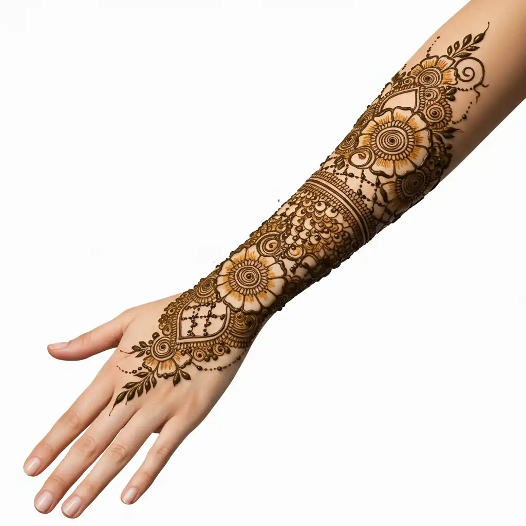 Full hand mehndi design 35 Full hand mehndi design 35