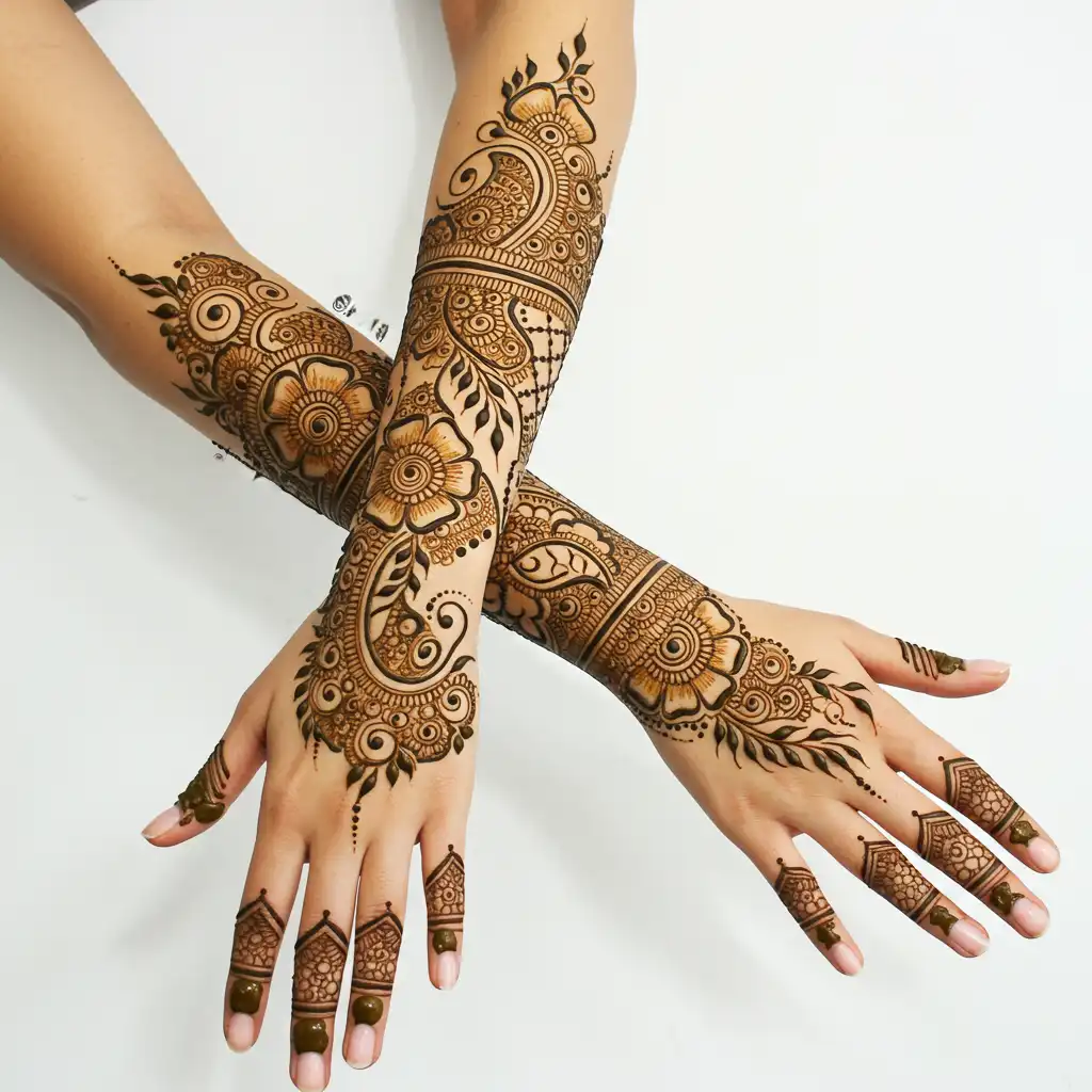 Full hand mehndi design 38 Full hand mehndi design 38