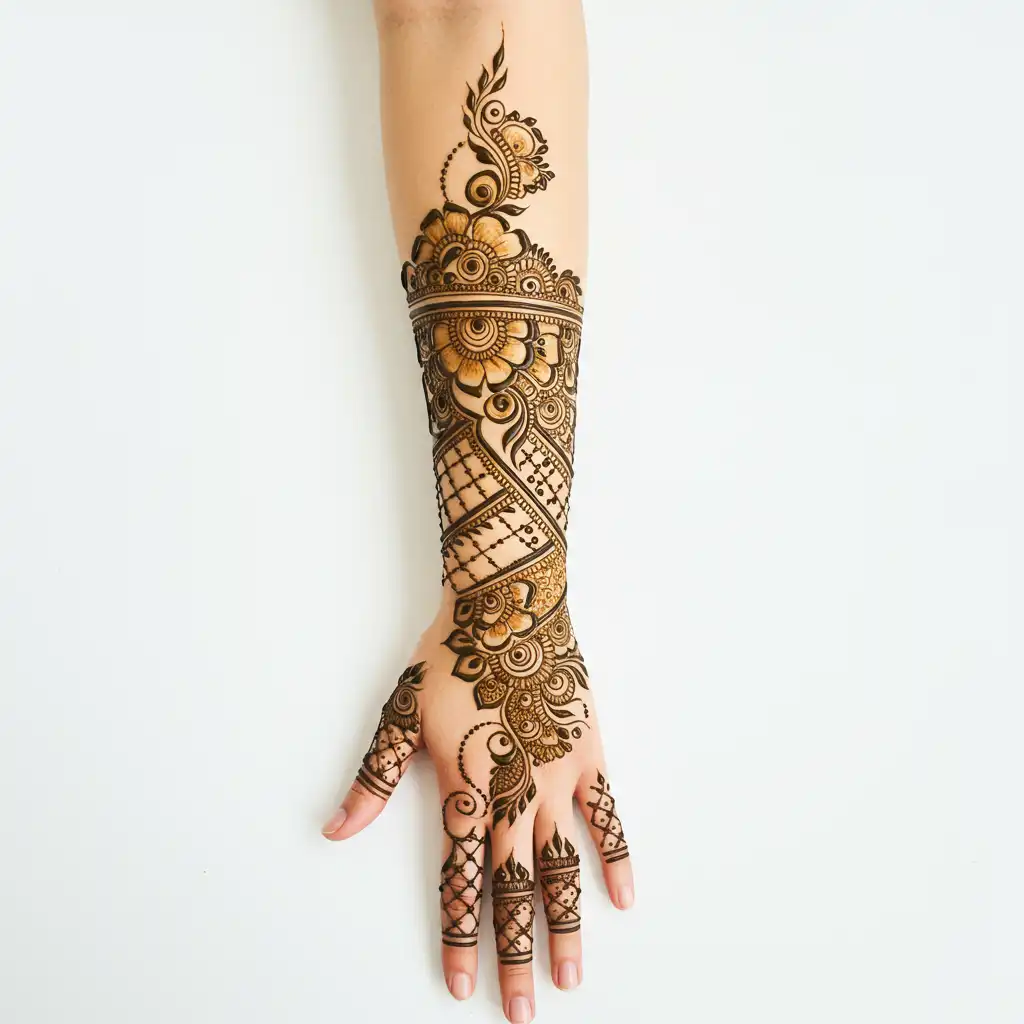 Full hand mehndi design 39 Full hand mehndi design 39