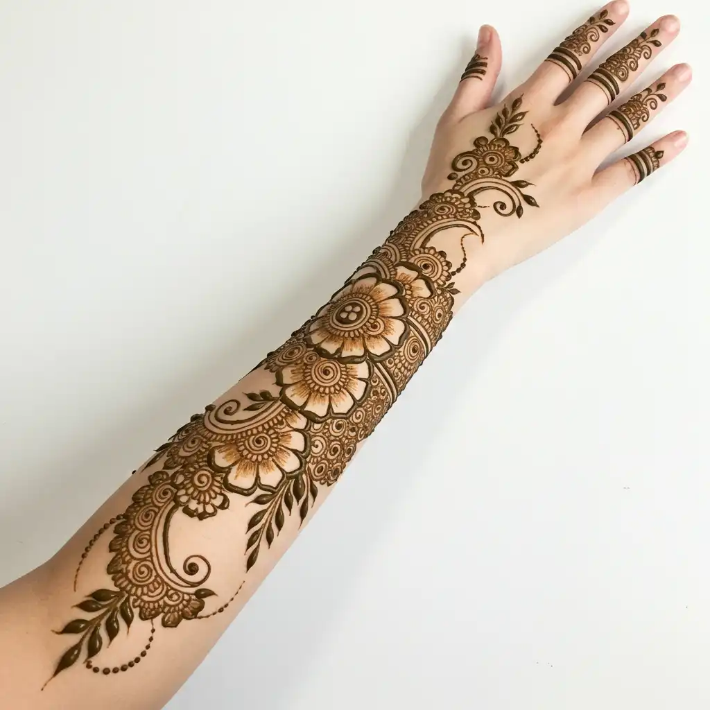 Full hand mehndi design 4 Full hand mehndi design 4