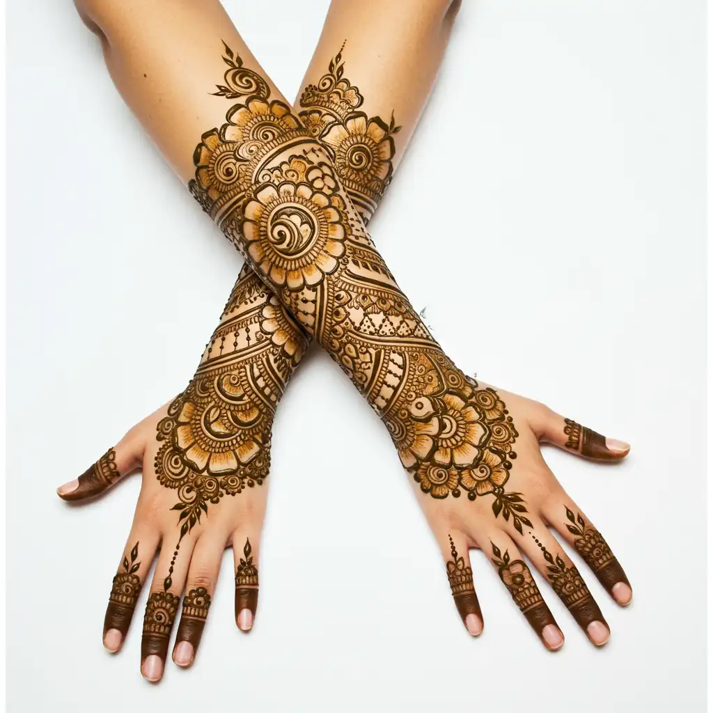 Full hand mehndi design 40 Full hand mehndi design 40