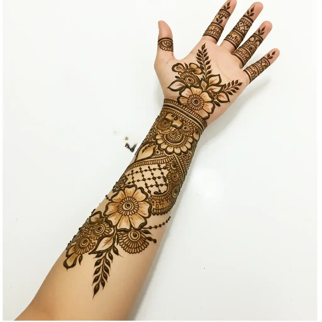 Full hand mehndi design 45 Full hand mehndi design 45
