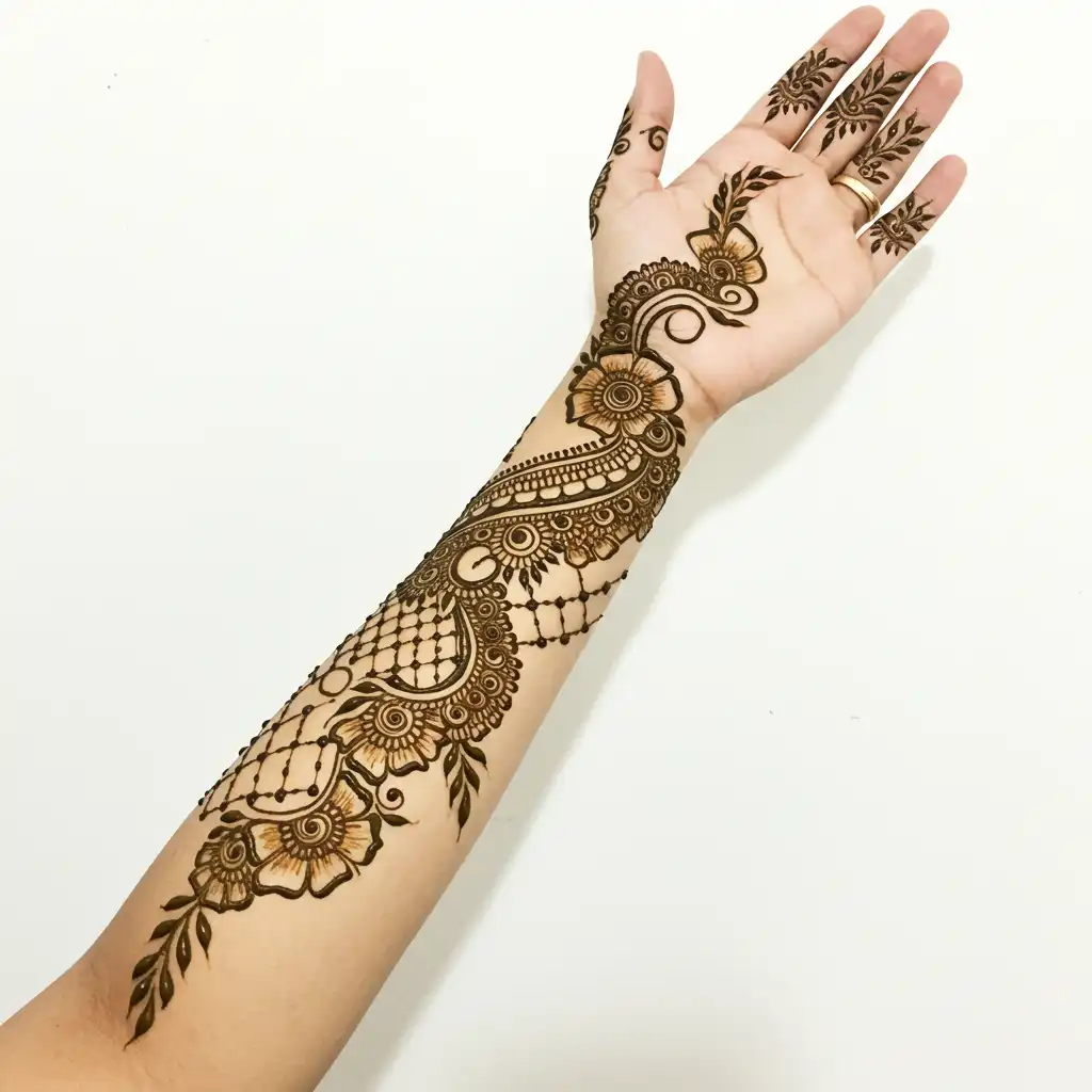 Full hand mehndi design 46 Full hand mehndi design 46