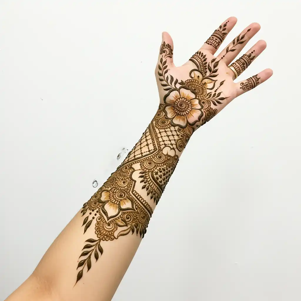 Full hand mehndi design 47 Full hand mehndi design 47
