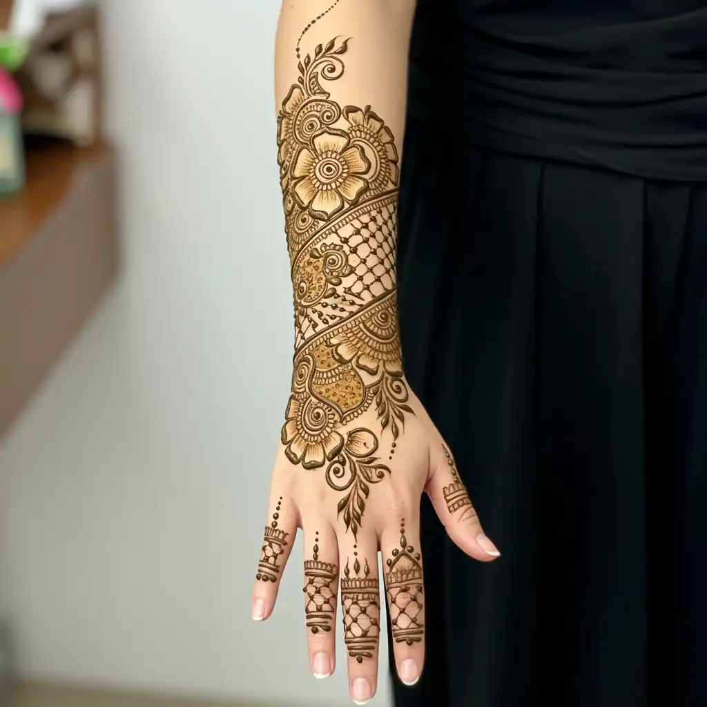 Full hand mehndi design 5 Full hand mehndi design 5