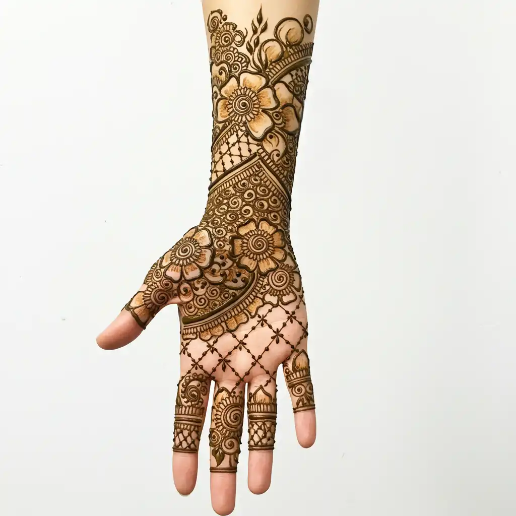 Full hand mehndi design 50 Full hand mehndi design 50
