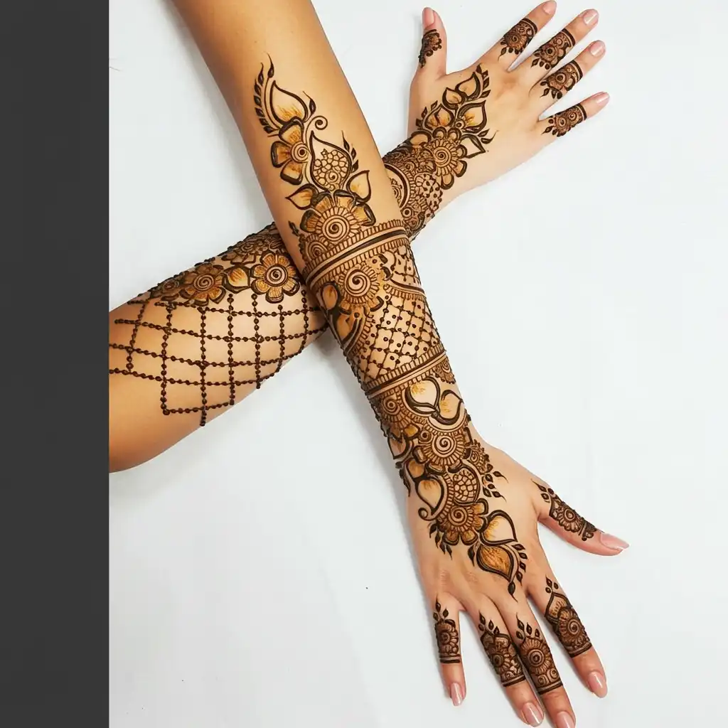 Full hand mehndi design 55 Full hand mehndi design 55