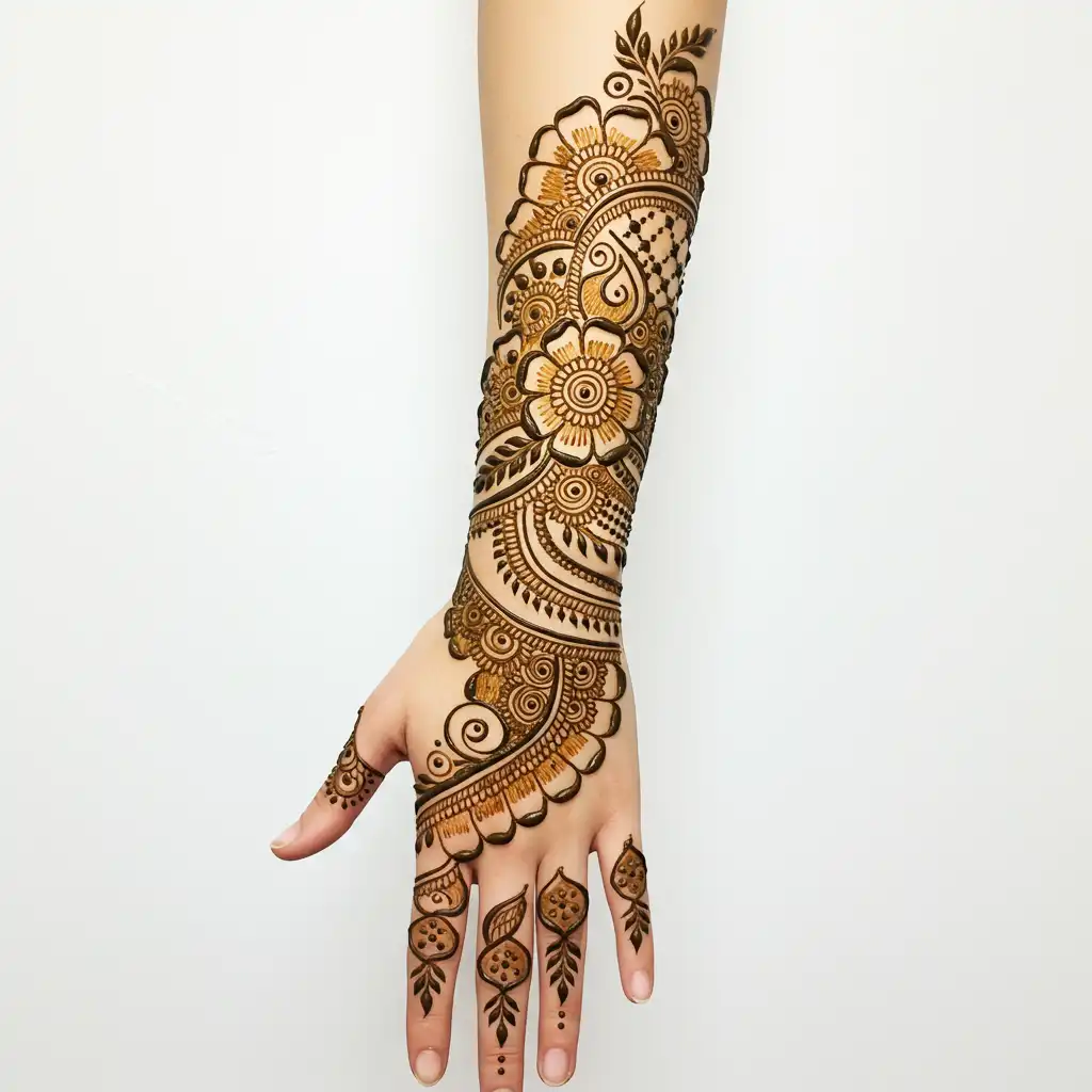 Full hand mehndi design 58 Full hand mehndi design 58