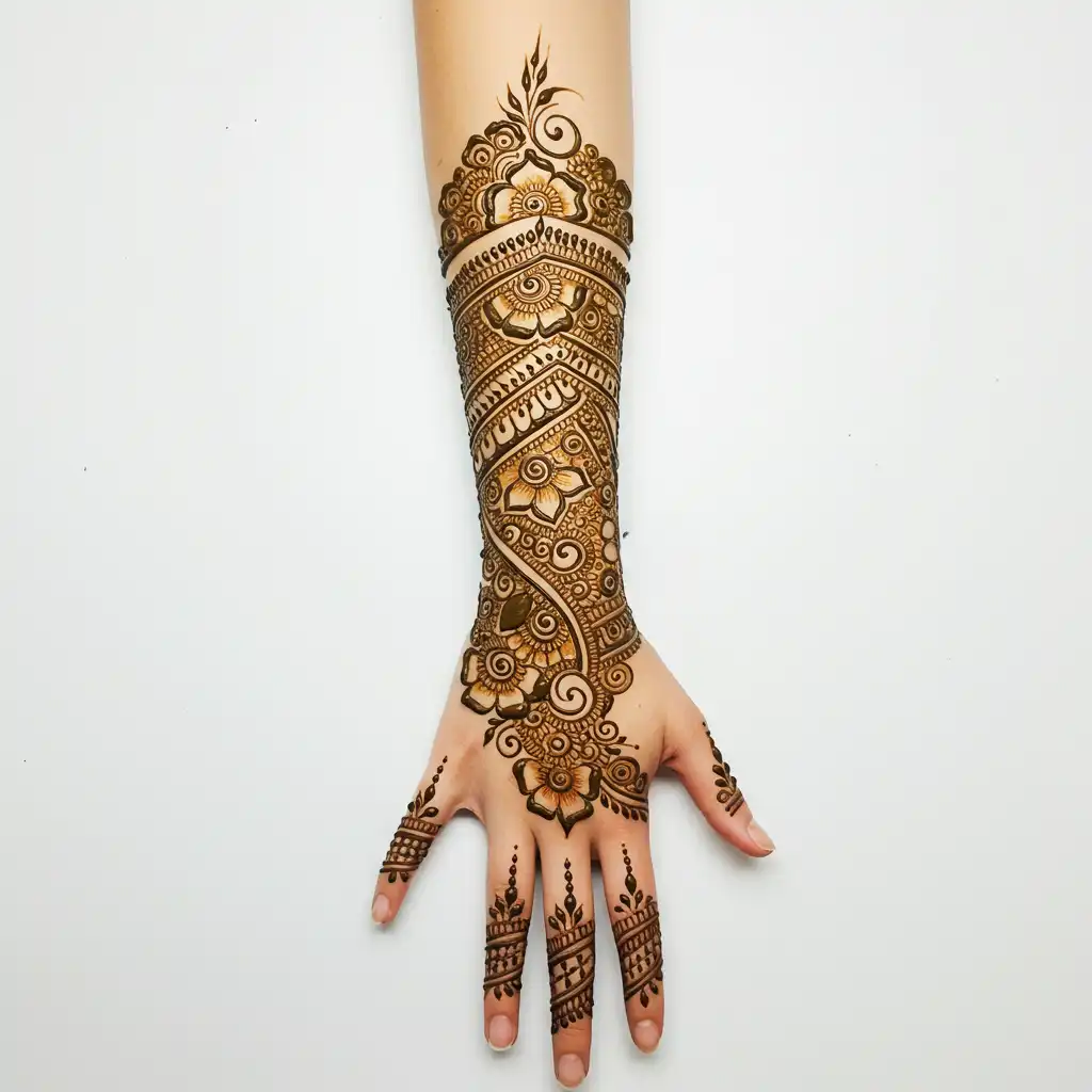 Full hand mehndi design 6 Full hand mehndi design 6