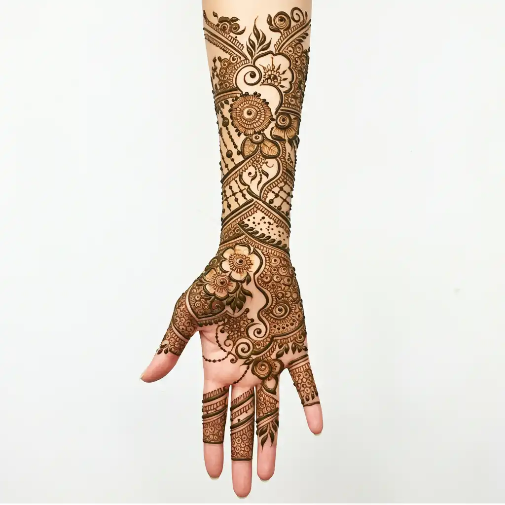 Full hand mehndi design 60 Full hand mehndi design 60