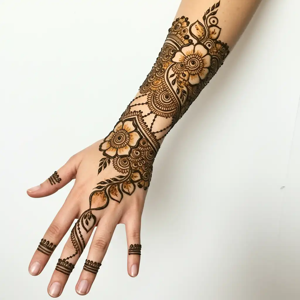 Full hand mehndi design 61 Full hand mehndi design 61