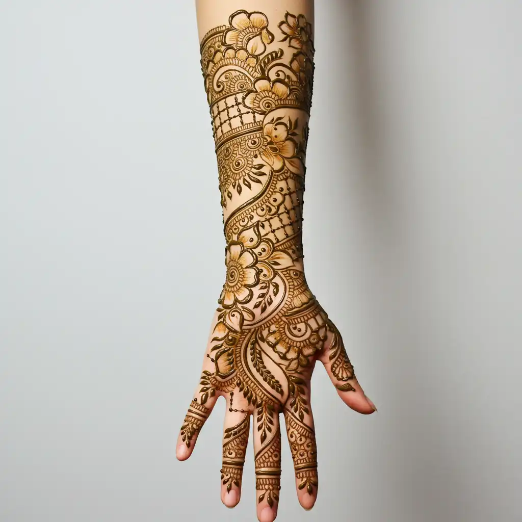 Full hand mehndi design 65 Full hand mehndi design 65