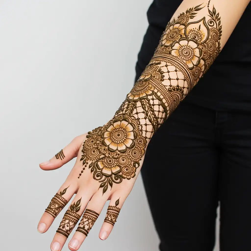 Full hand mehndi design 71 Full hand mehndi design 71