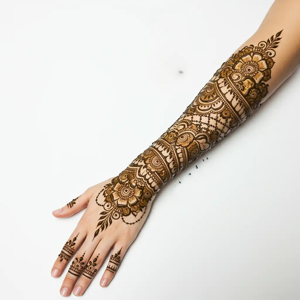 Full hand mehndi design 72 Full hand mehndi design 72
