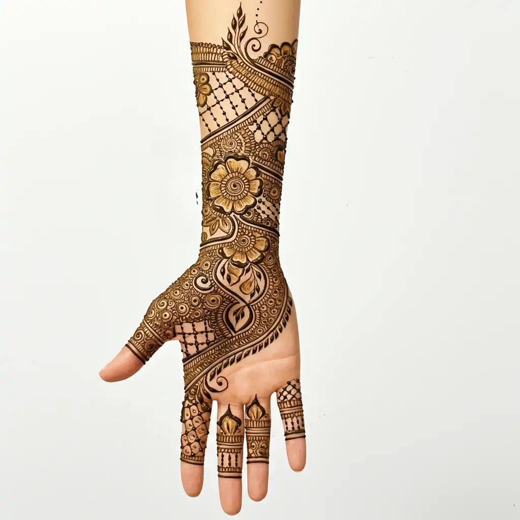 Full hand mehndi design 73 Full hand mehndi design 73