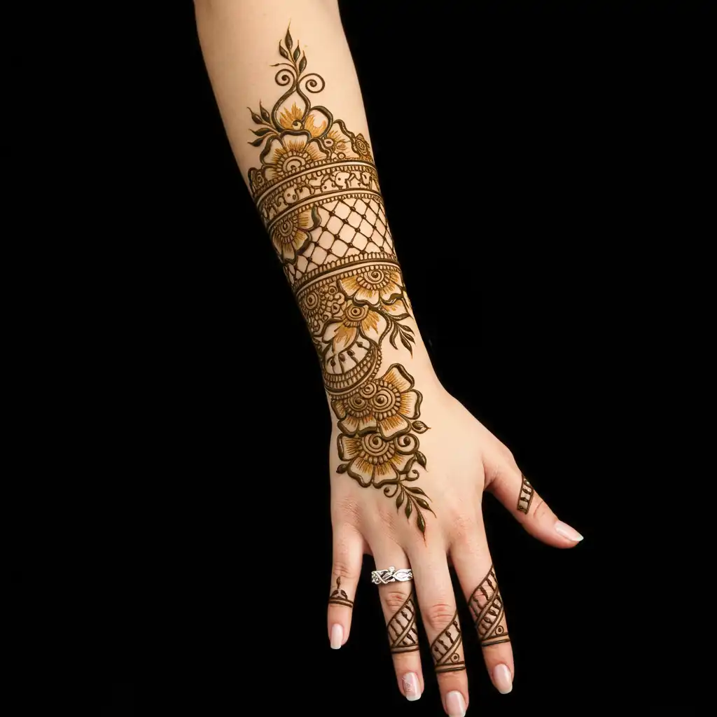 Full hand mehndi design 75 Full hand mehndi design 75