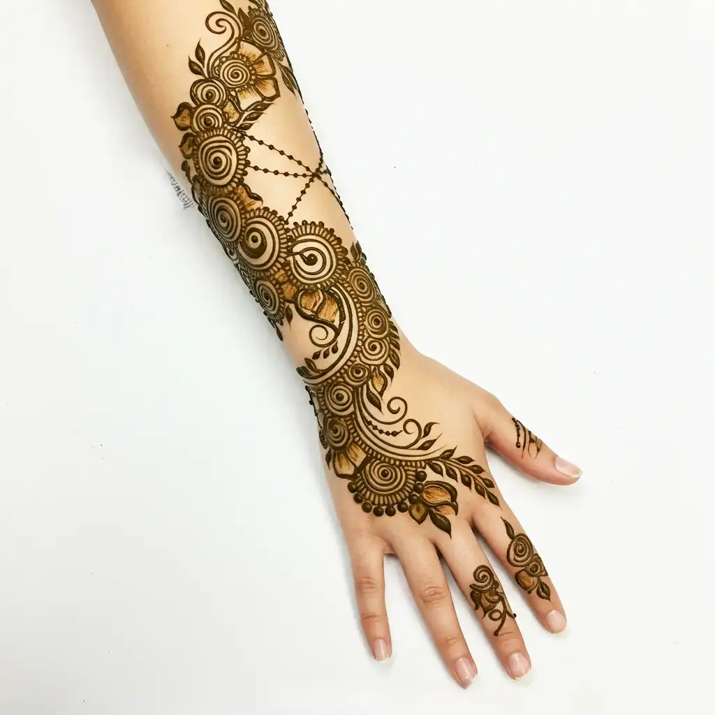 Full hand mehndi design 77 Full hand mehndi design 77