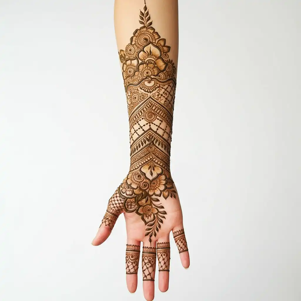 Full hand mehndi design 8 Full hand mehndi design 8