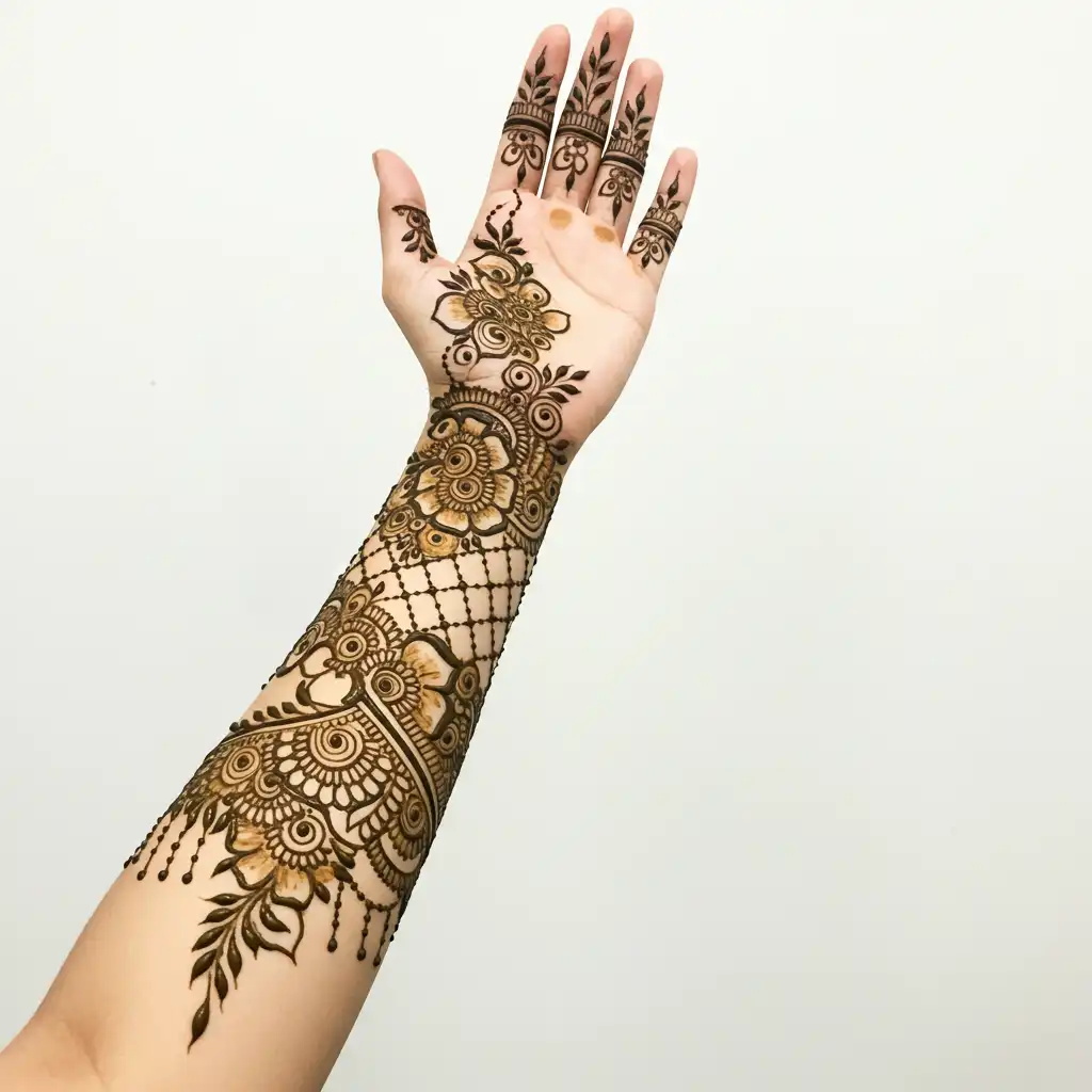 Full hand mehndi design 80 Full hand mehndi design 80