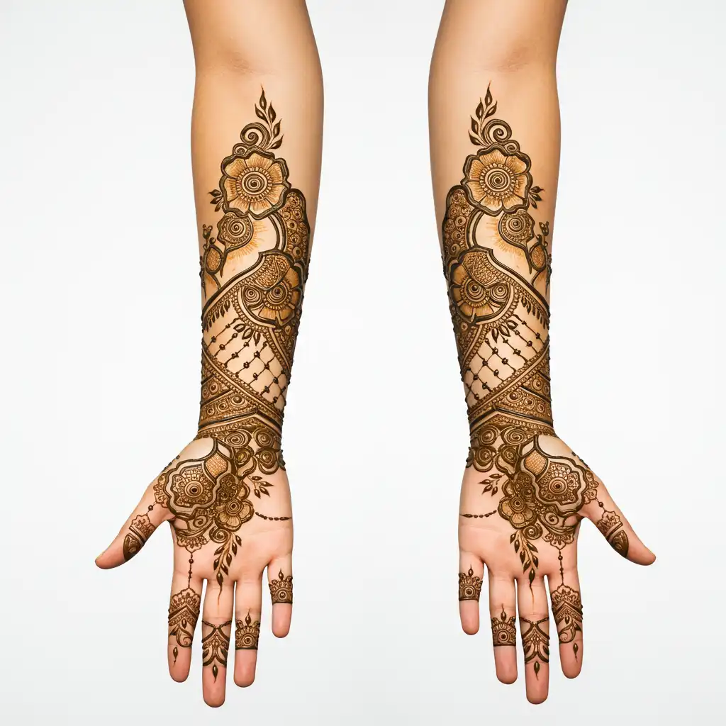 Full hand mehndi design 81 Full hand mehndi design 81