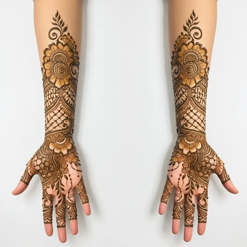 Full hand mehndi design 88 Full hand mehndi design 88