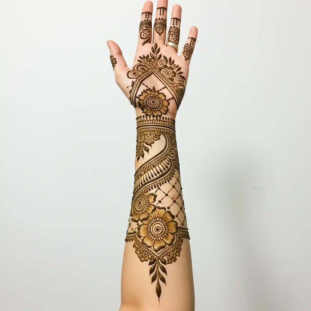 Full hand mehndi design 90 Full hand mehndi design 90