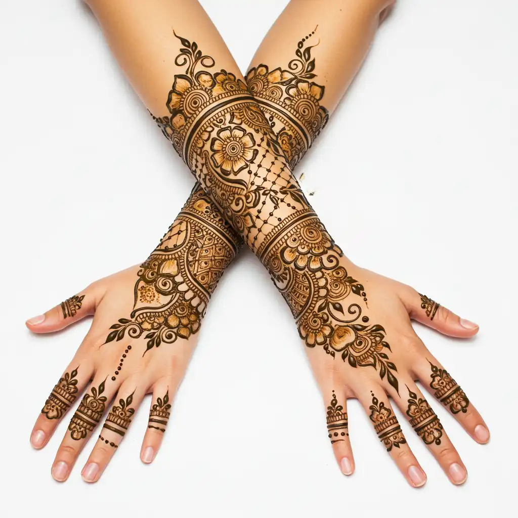 Full hand mehndi design 94 Full hand mehndi design 94