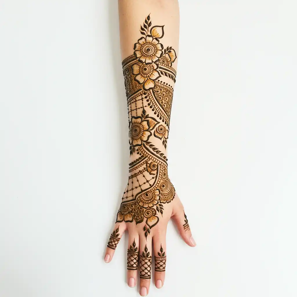 Full hand mehndi design 95 Full hand mehndi design 95